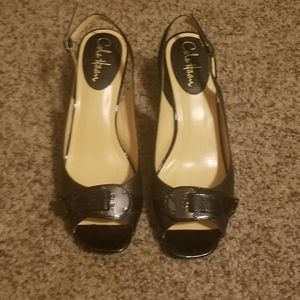 Cole Haan Nike Air Sling Back Black Shoes Size 9B